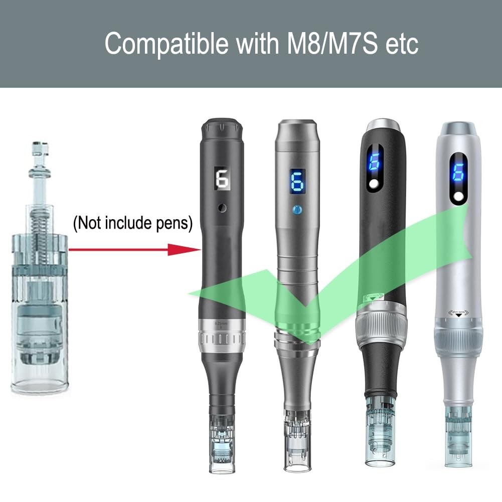 10PCS 16Pin 0.25mm Microneedling Pen Cartridges For M8/M7S – New/Sealed