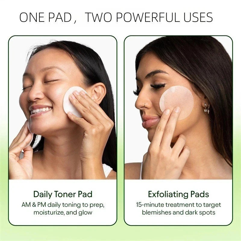 Jiyu Korean Skincare Anti-Aging, Dark Spot & Wrinkle Minimizing Toner 100Pc Pads