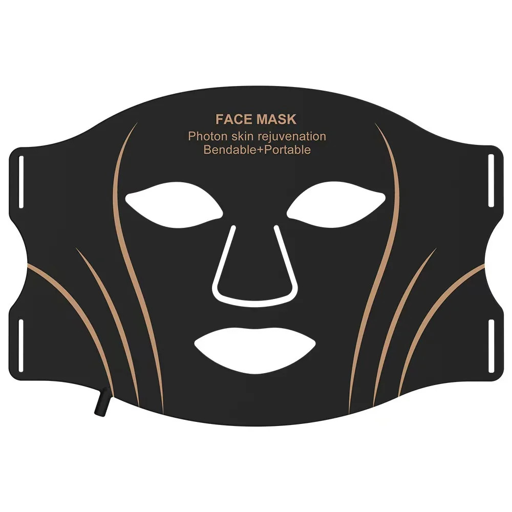 7-Color LED Light Therapy Face Mask, Silicone Skin Care Beauty Mask