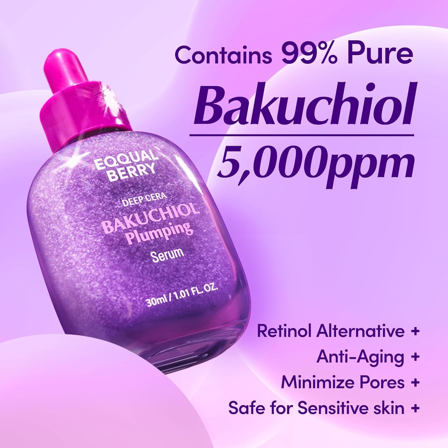 Bakuchiol Plumping Serum 1.01oz Retinol Alternative Anti-Aging & Firming