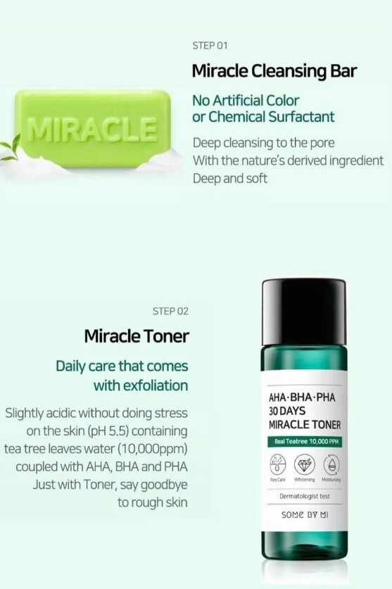 SOME BY MI AHA BHA PHA 30 Days Miracle Starter Kit 4-items K-Beauty