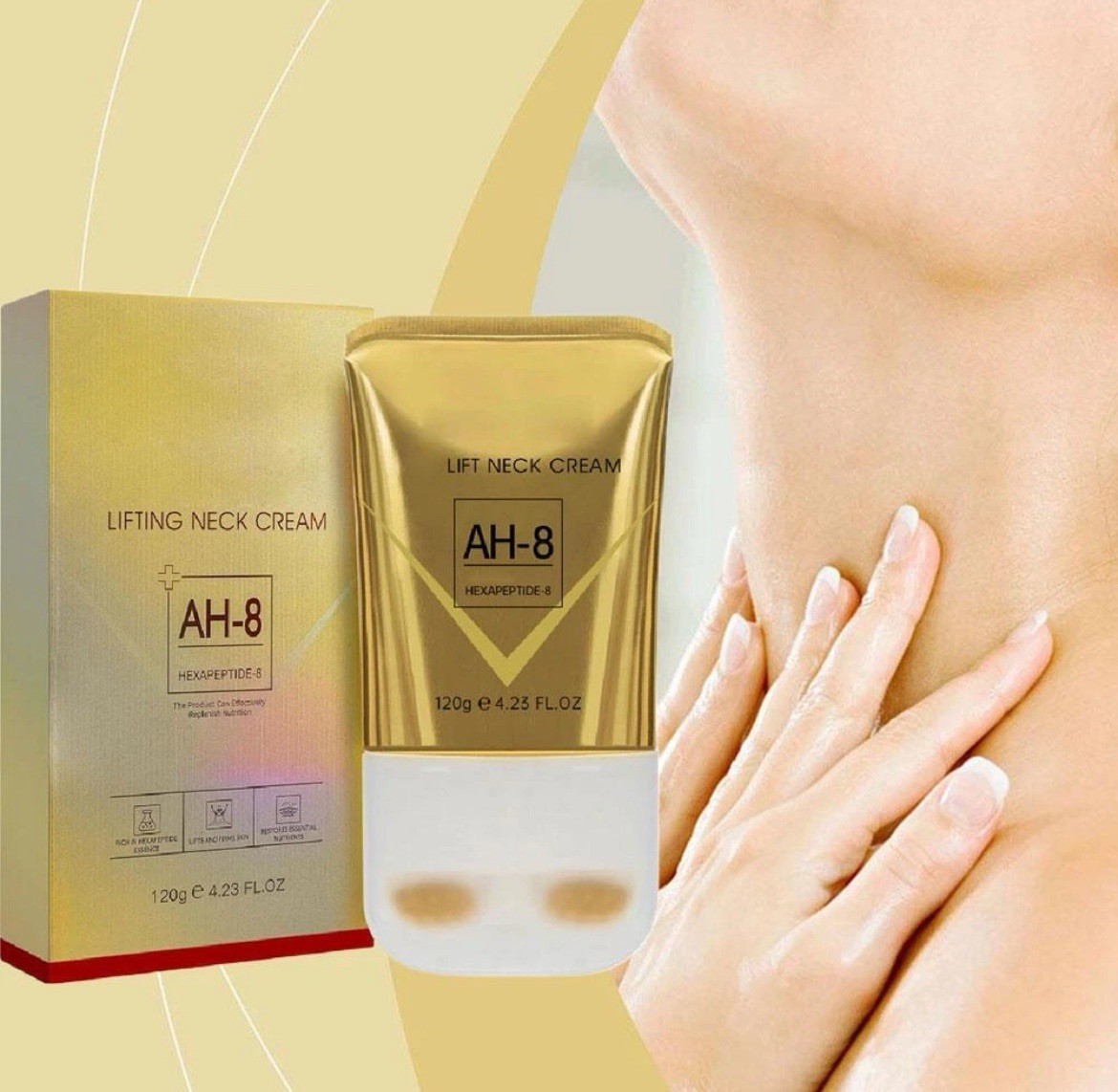 AH-8 Firming Neck Cream for Crepey Skin Body Moisturize Comfort Roller Neck Care