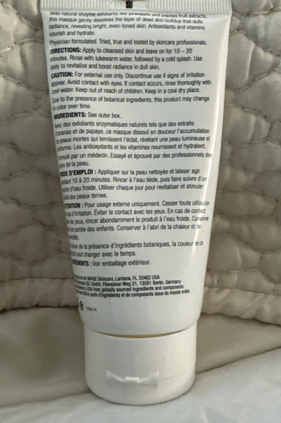 Vital C Hydrating Enzyme Masque by Image for Unisex – 2 oz Mask- Read Details 🌼