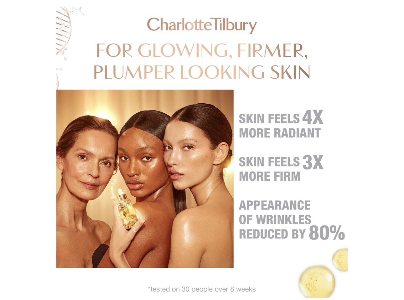CHARLOTTE TILBURY ~ Collagen Superfusion Facial Oil – 8mL / 0.27 OZ ~ BNIB, New
