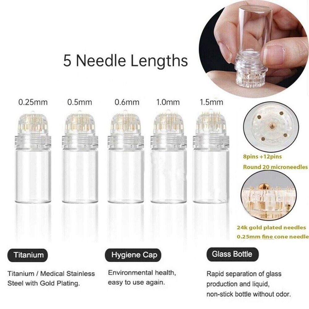 Skin Care Channel Aqua Gold 20Pin Titanium Cartridge Roller Beauty Care Tools US