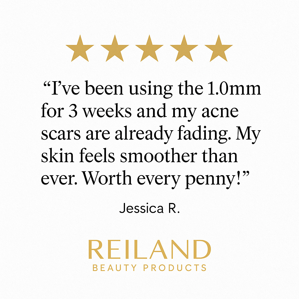 Reiland ZGTS Derma Roller – Microneedling Tool for Face & Hair Regrowth 6 Sizes