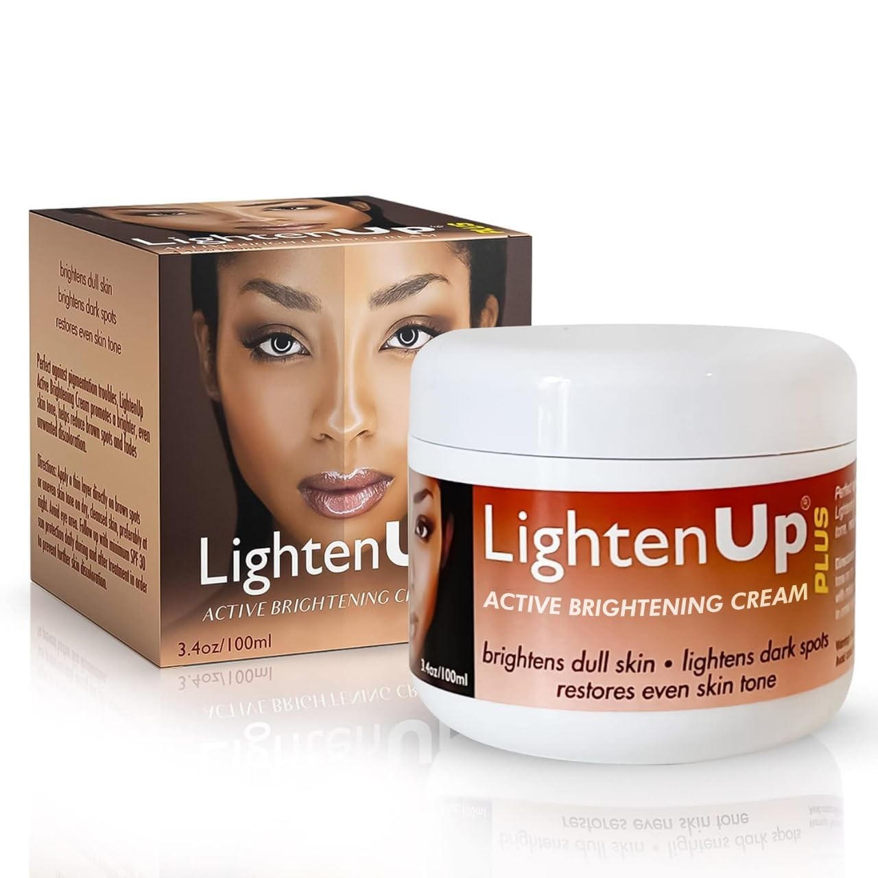 Lighten-Up Plus Active Skin Brightening Cream – 3.4 Fl oz / 100 ml – Daily Moist