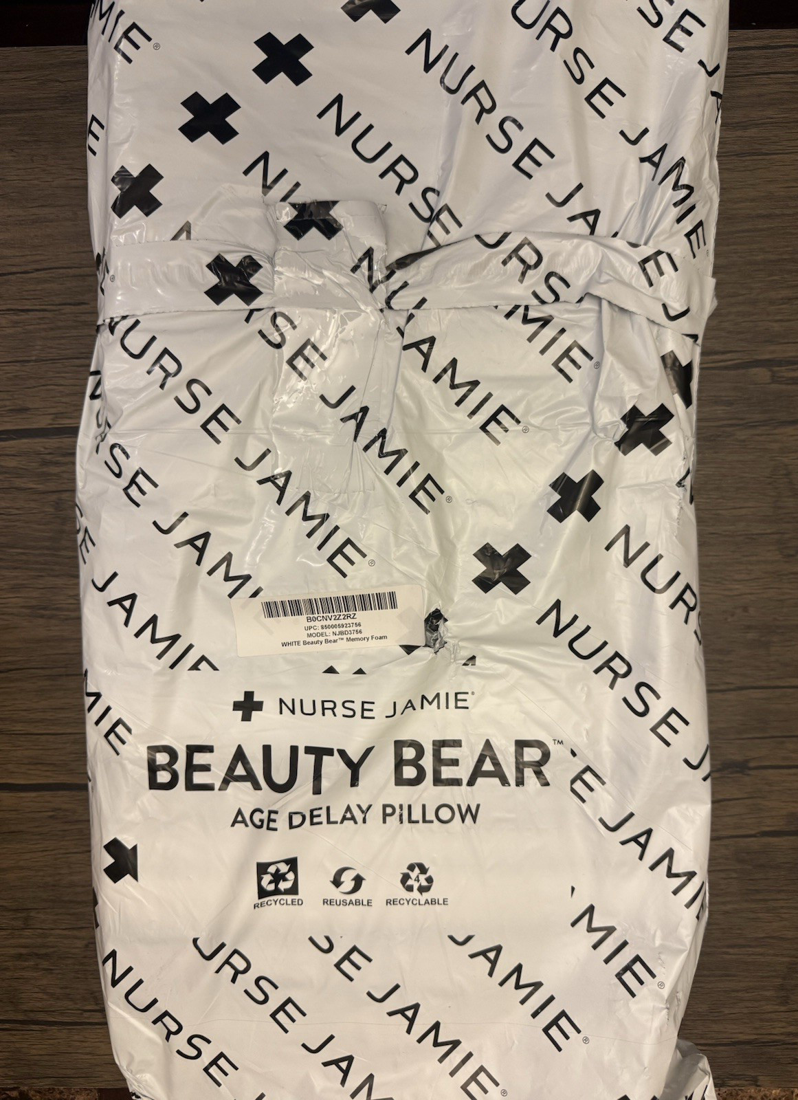 Nurse Jamie Beauty Bear Memory Foam Skincare Pillow – Anti-Wrinkle U-Shape Pillo