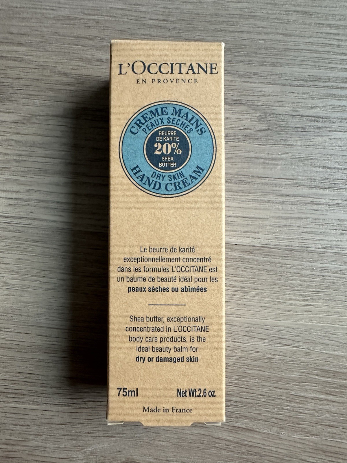L’Occitane Hand Cream 20% Shea Butter Dry Skin 2.5oz 75mL *NEW*