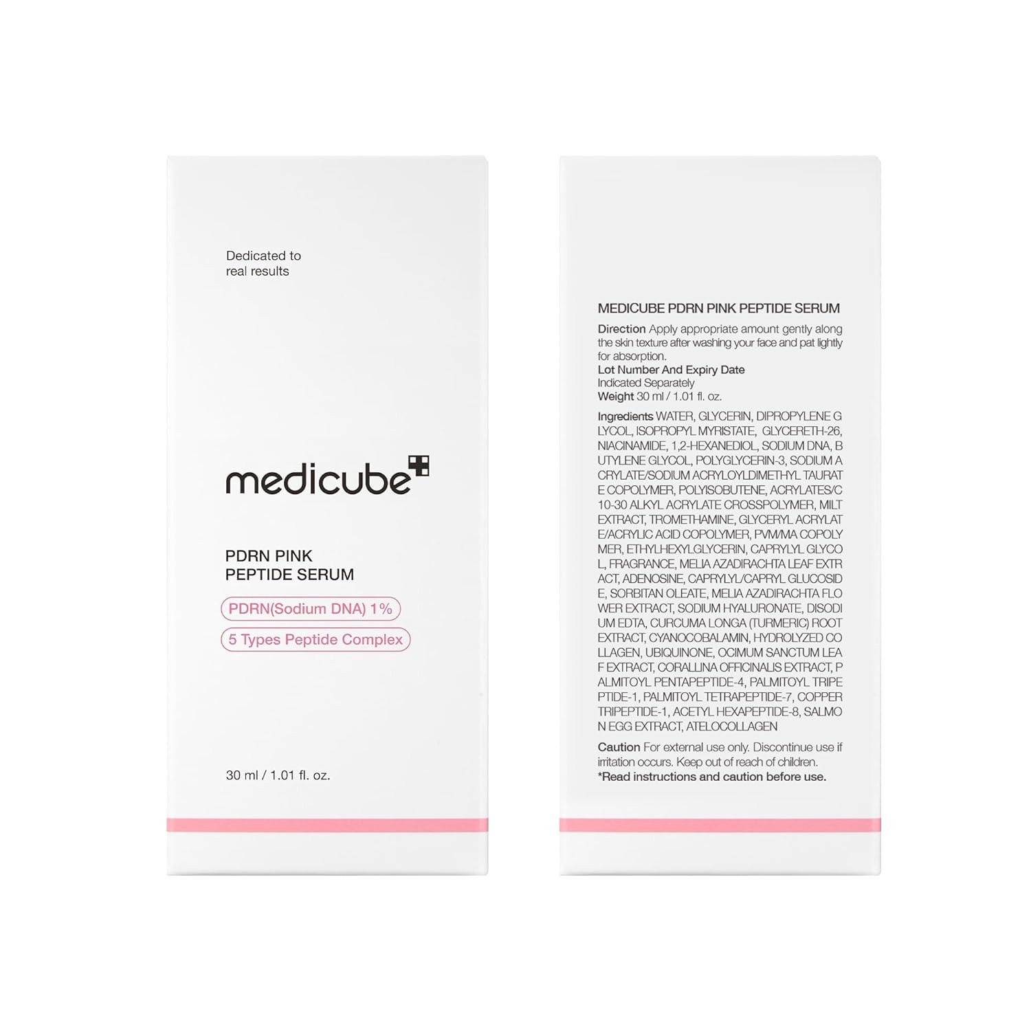 PDRN Pink Peptide Serum with Salmon DNA | Pink Glow Serum with Peptides & Niacin