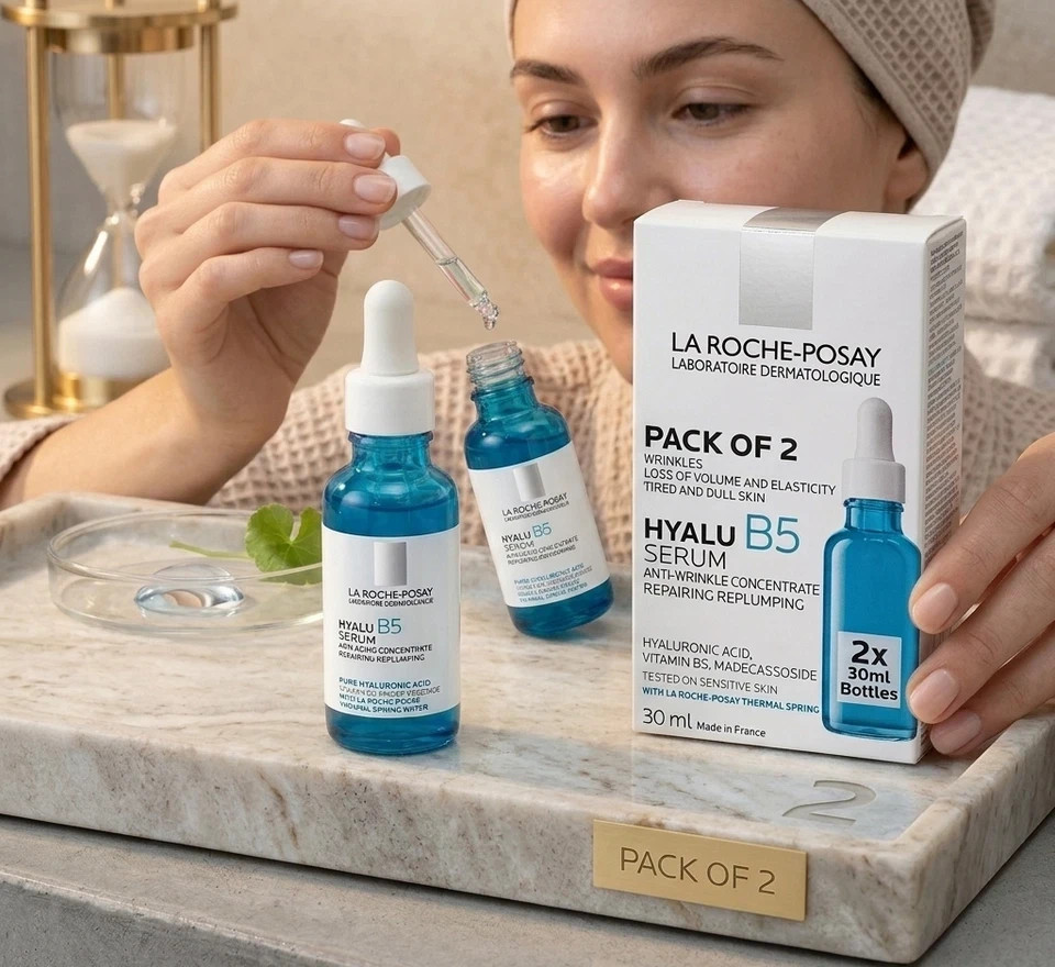 2 PACK La Roche-Posay Hyalu B5 Serum 30ml Anti-Wrinkle Repairing Re-Plumping