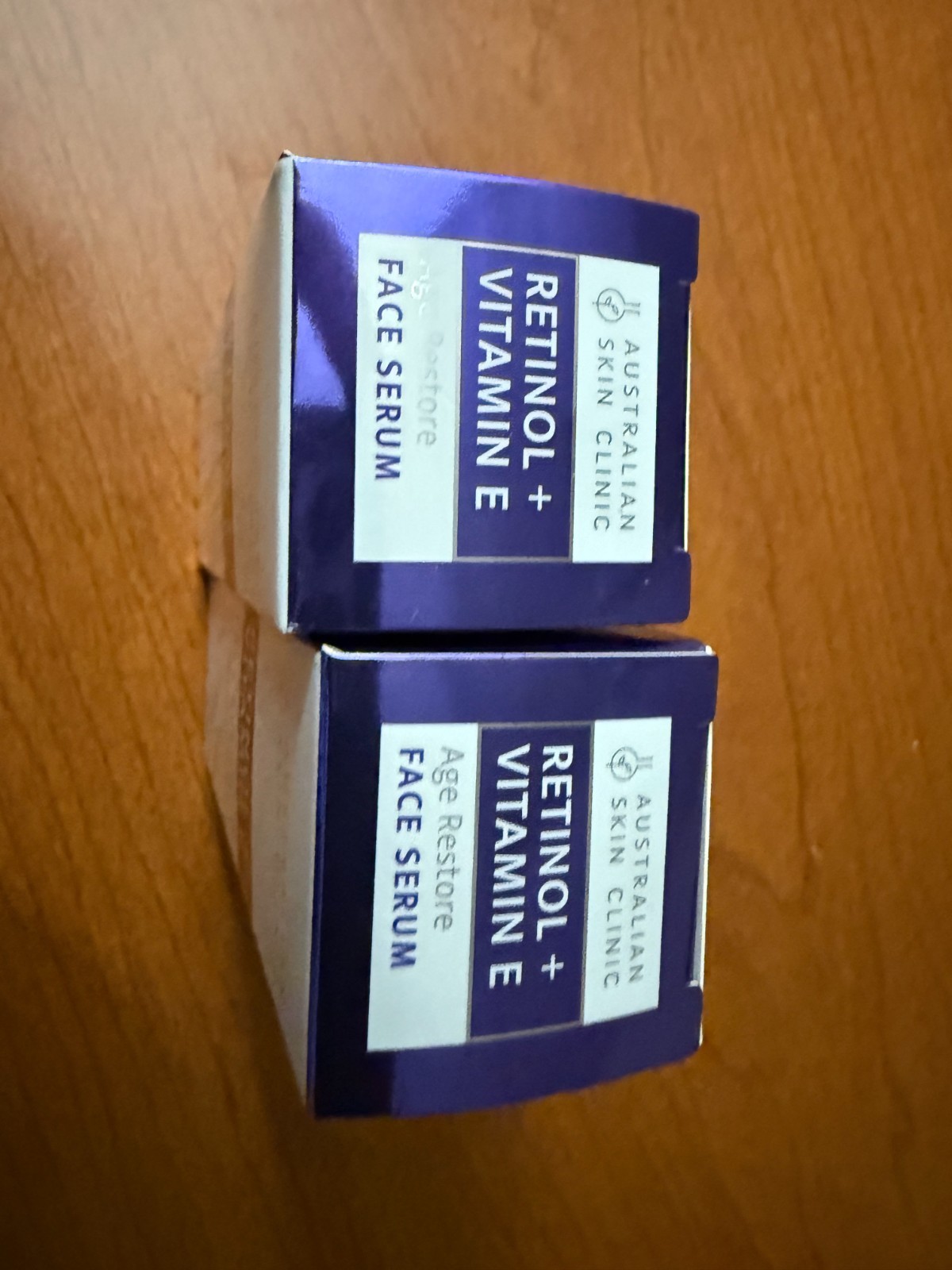 LOT OF 2 Australian Skin Clinic Retinol Vitamin E Face Serum 1.69oz Age Restore