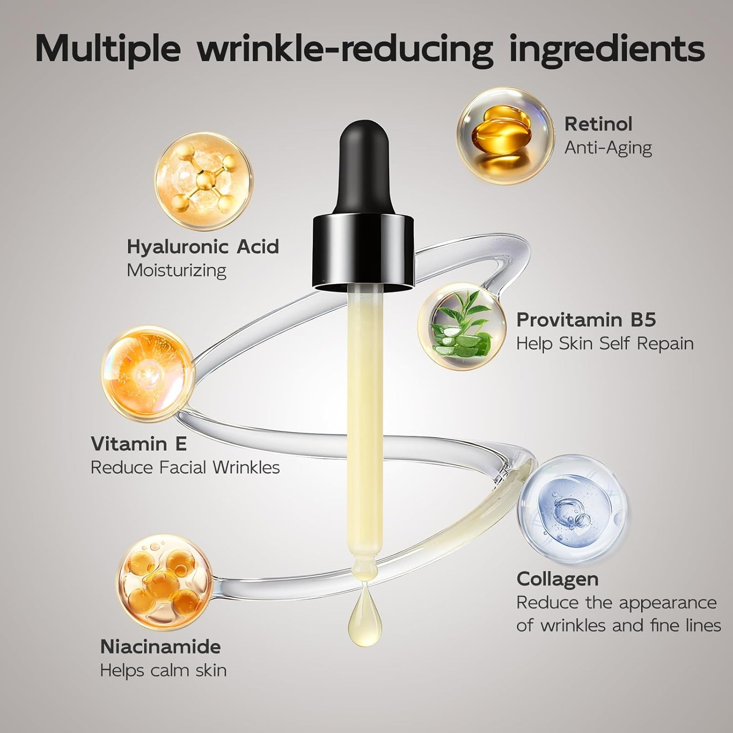 Retinol Serum for Face, anti Aging & anti Wrinkle B5 Resurfacing Retinol Serum w