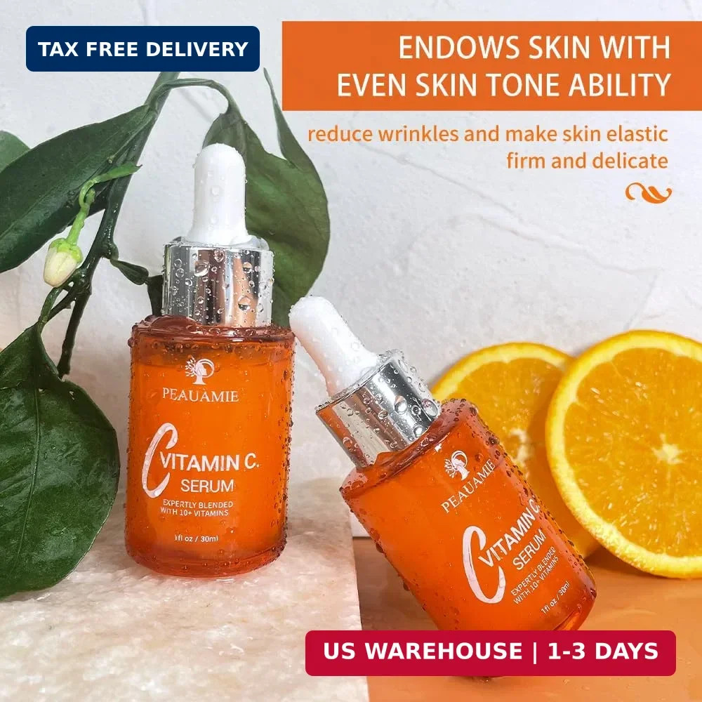Peauamie Vitamin C Serum for Face Anti Aging with 2%Hyaluronic Acid and 1%Retino
