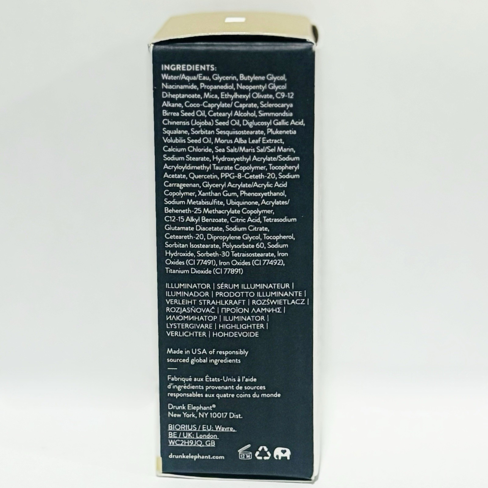 Drunk Elephant B-Goldi Bright Drops Illuminating Serum Glow Drops 1oz (30ml)