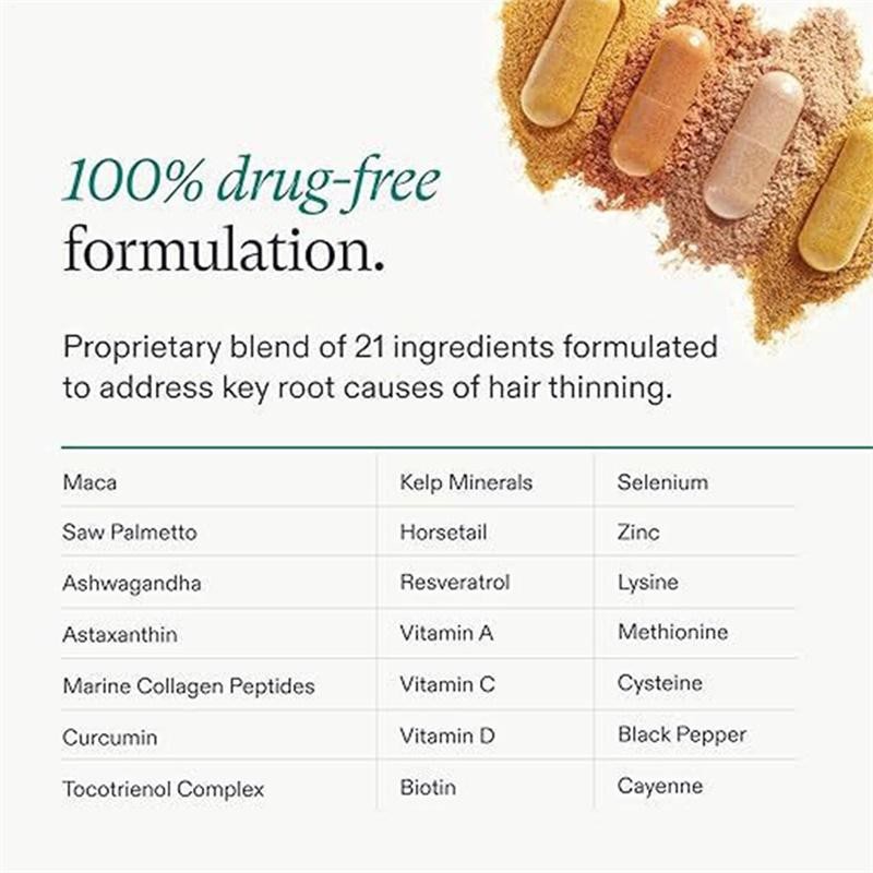 Women’s Balance Hair Growth Supplements,Ages 45 and up New 120 Capsules