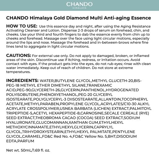 Chando Himalaya Gold Diamond Peptide-Enriched Multi Anti-Aging Serum