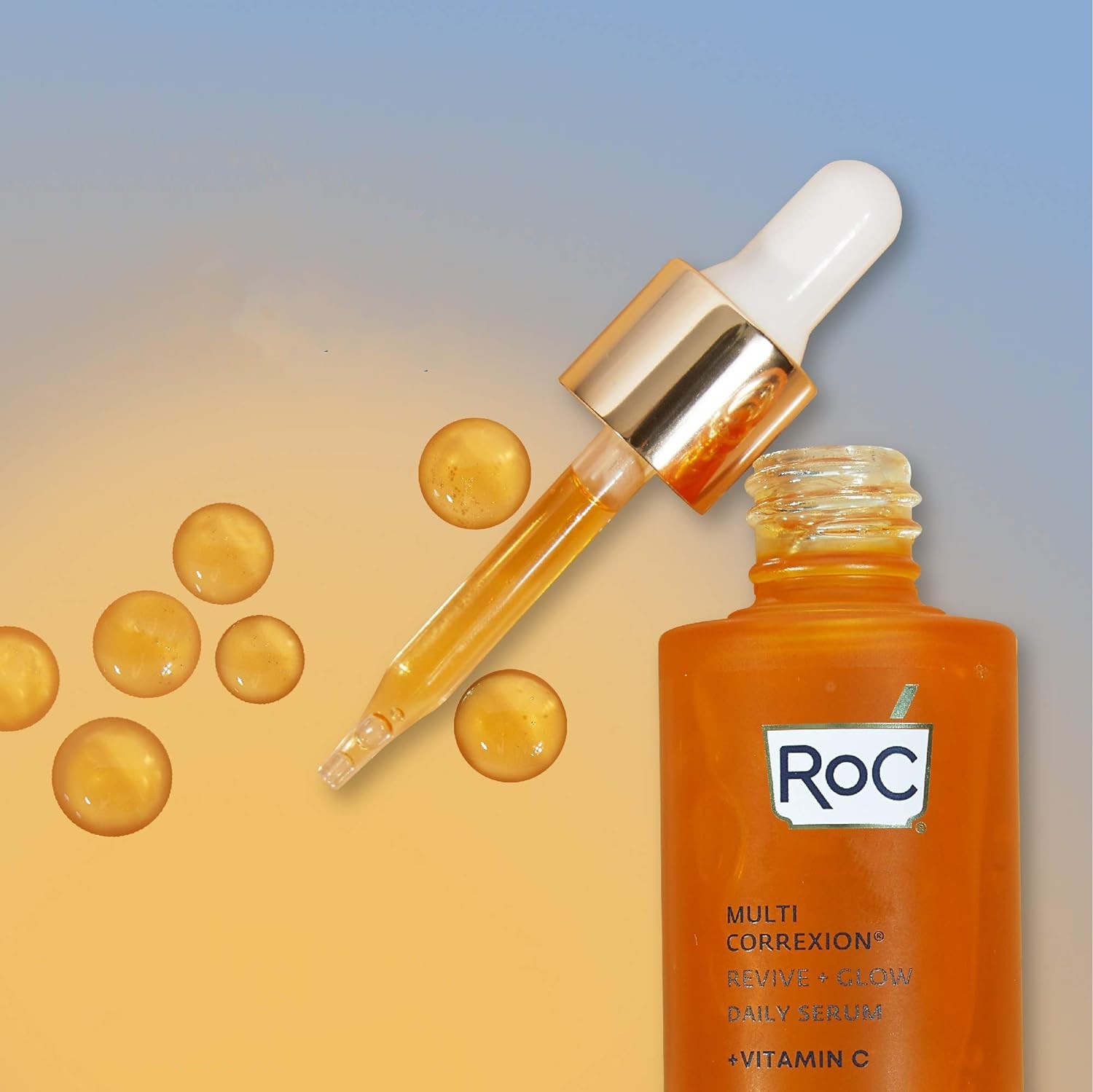 RoC Multi Correxion Revive + Glow 10% Active Vitamin C Serum for Face