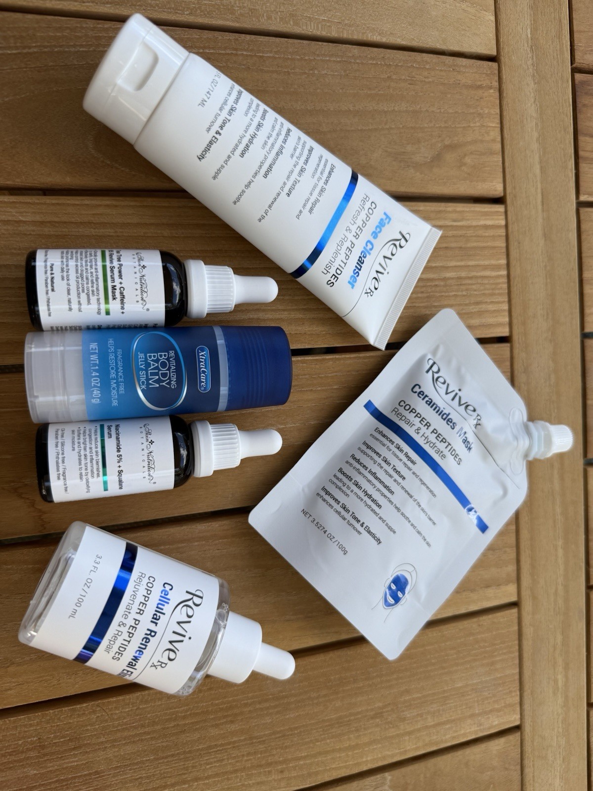 ReviveRx Copper Peptides Skincare Bundle Niacinamide Serum Ceramide Mask