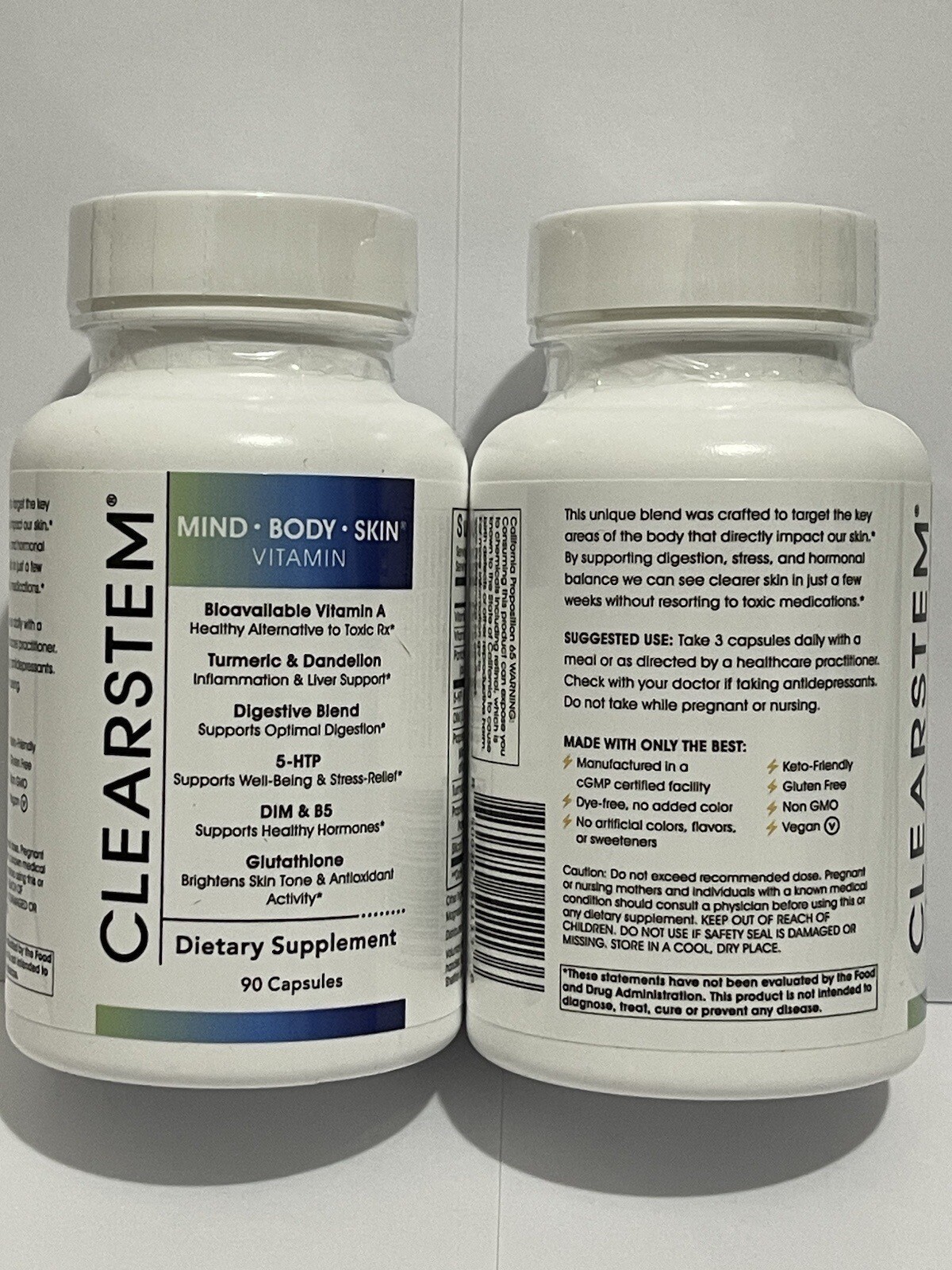 Clearstem(age+acne) Mind.body.skin Vitamin – 1 Bottles