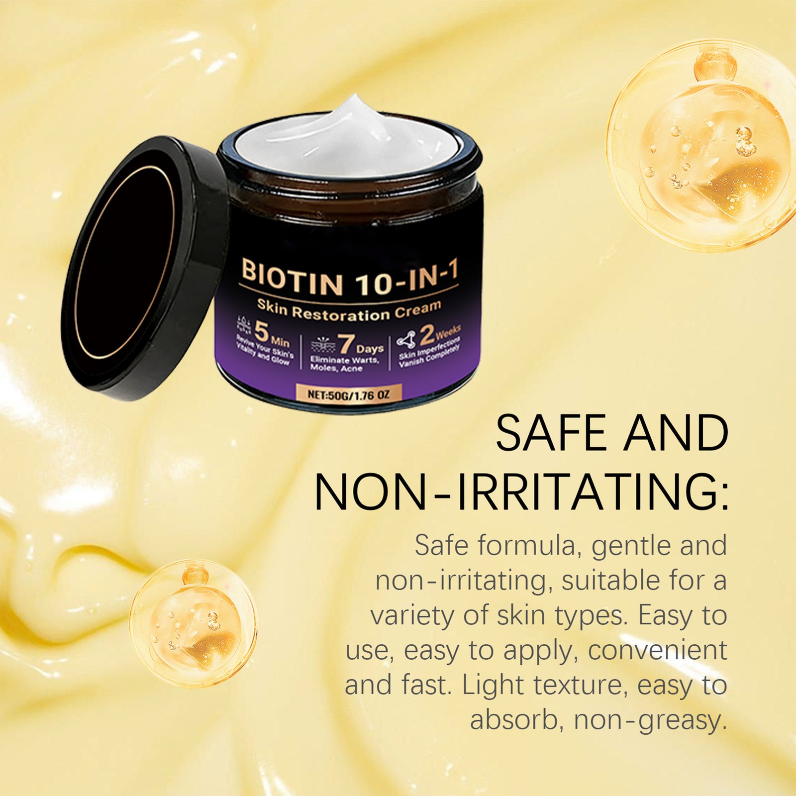Evolvion Biotin 10-in-1 Skin Restoration Moisturizing Cream, 2026 New Skin Treat