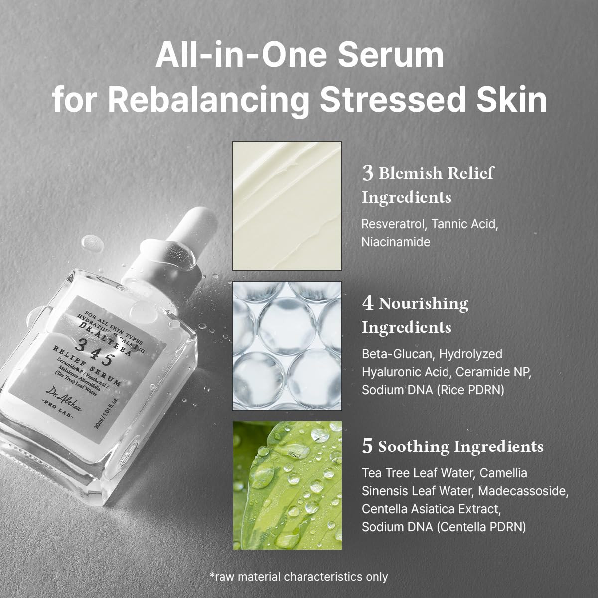 345 Relief Serum | Daily Hydrating Face Serum for Dry, Irritated Skin | Soothing