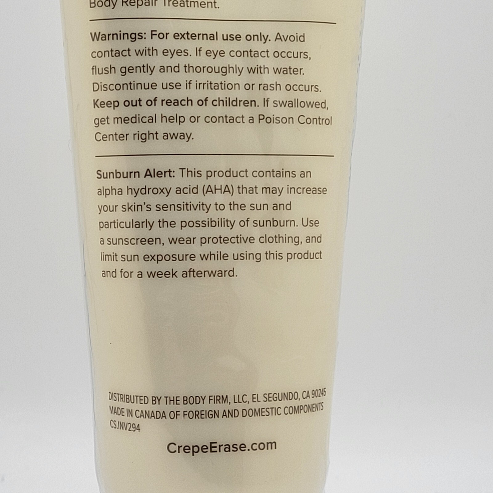 Body Firm Crepe Erase Body Refining Exfoliant 3.3 oz /95ml CITRUS Sealed