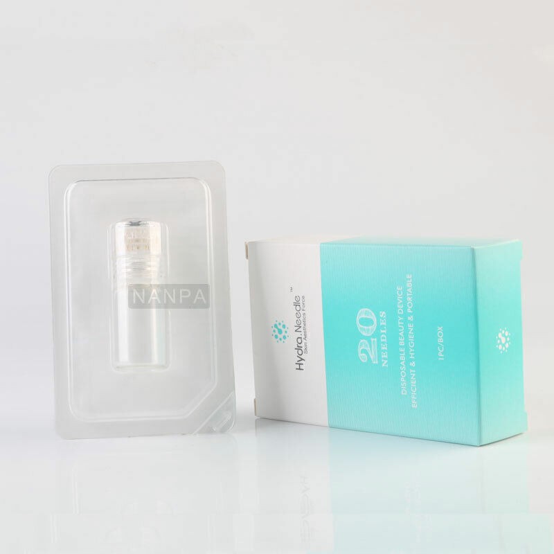 Hydra 20 Pins Derma Stamp With bottle Skin Therapy Auto Serum Infusion System