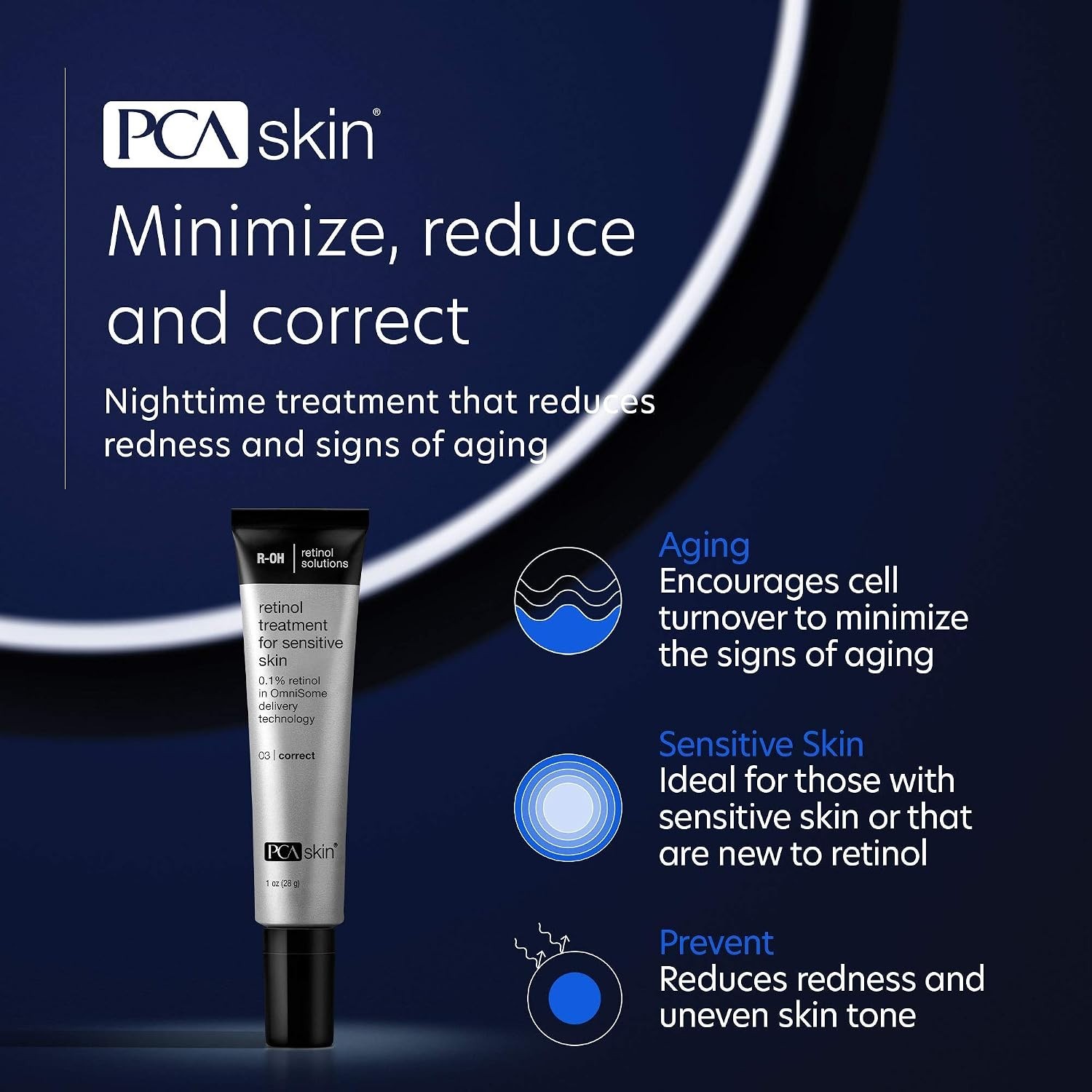 2 PIECE KIT PCA SKIN Intensive Anti Aging Retinol Serum, 0.1% Pure Retinol