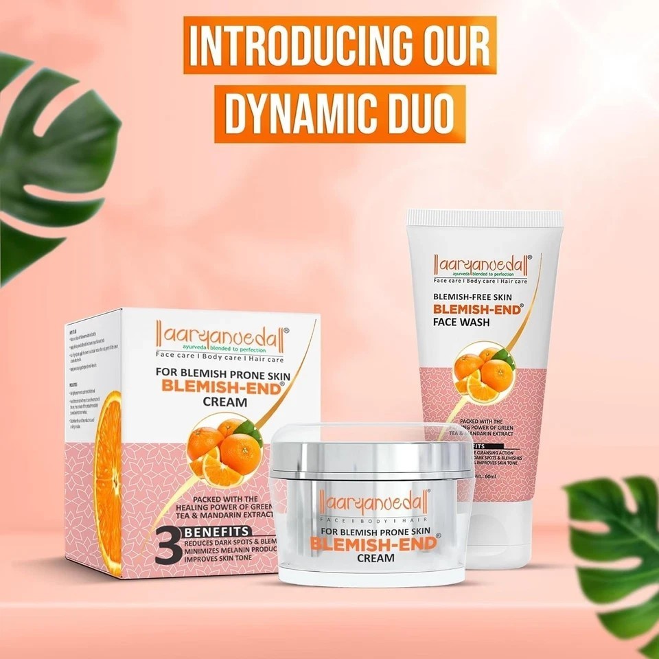 Aryanveda Anti Blemish Face Cream 50g Pack of 2 – Anti-Ageing & Pigmentation