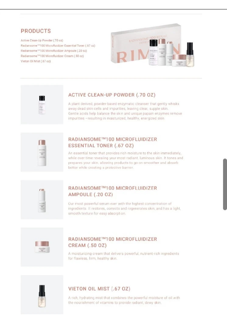 T-RADIANSOM 100 Ritual Experience Travel Kit (5-Piece) — New/Sealed