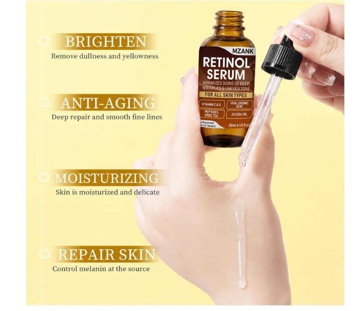3 Pack Face Serum Set – Vitamin C, Hyaluronic Acid & Retinol