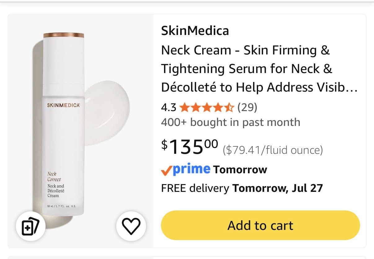SkinMedica Neck Correct Neck and Decollete Cream 50ml 1.7oz NEW & SEALED