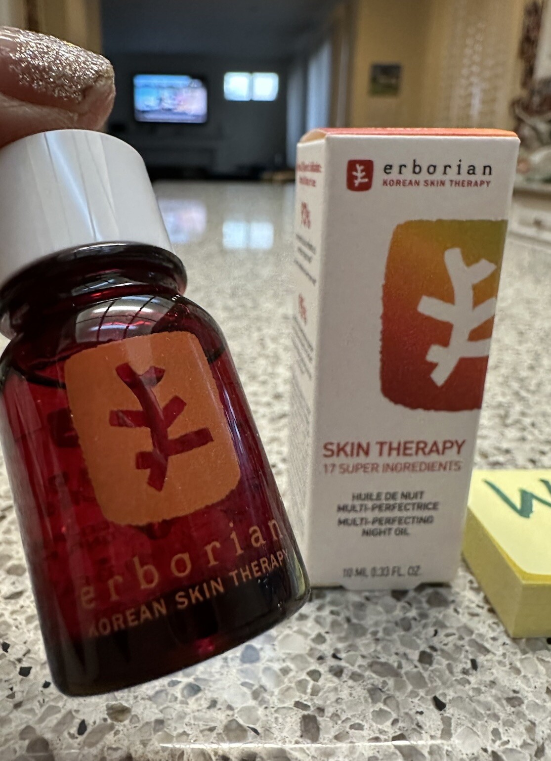 ERBORIAN SKIN THERAPY MULTI-PERFECTING NIGHT OIL .33oz/10mL TRAVEL SZ SEALED BOX