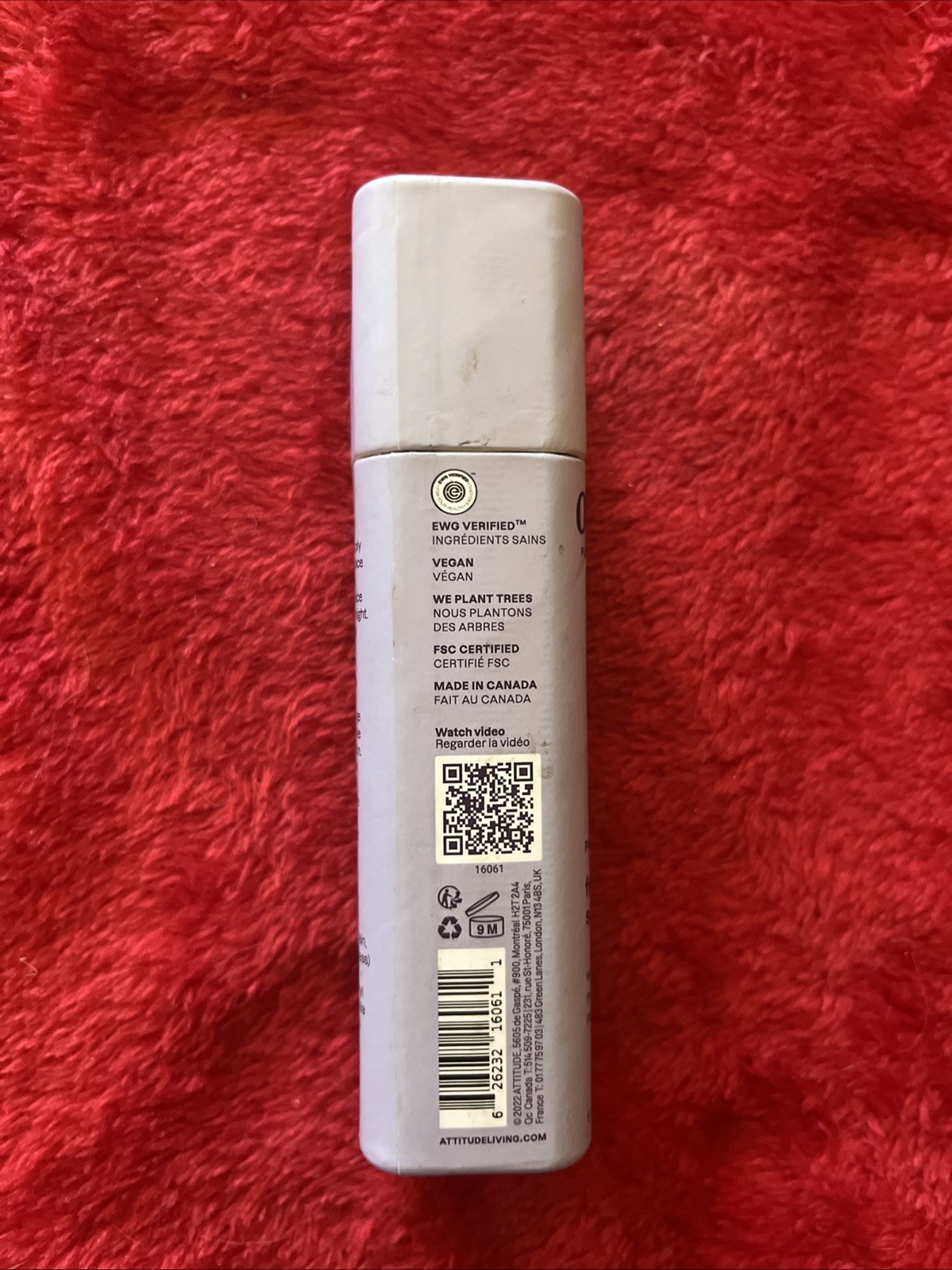 ATTITUDE Oceanly Face Serum Stick Plant & Mineral Based Vegan Unscented 1oz