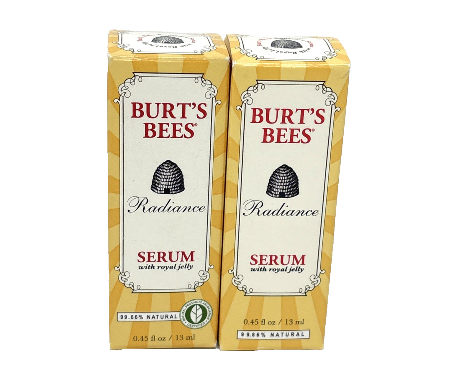 2x Burt’s Bees Radiance Serum w/ Royal Jelly 0.45 Fl Oz New Sealed Discontinued
