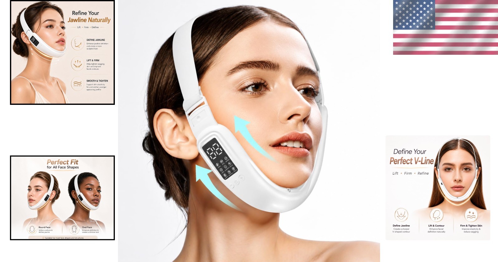 Intelligent Double Chin Device – V-Face Massager for Beauty