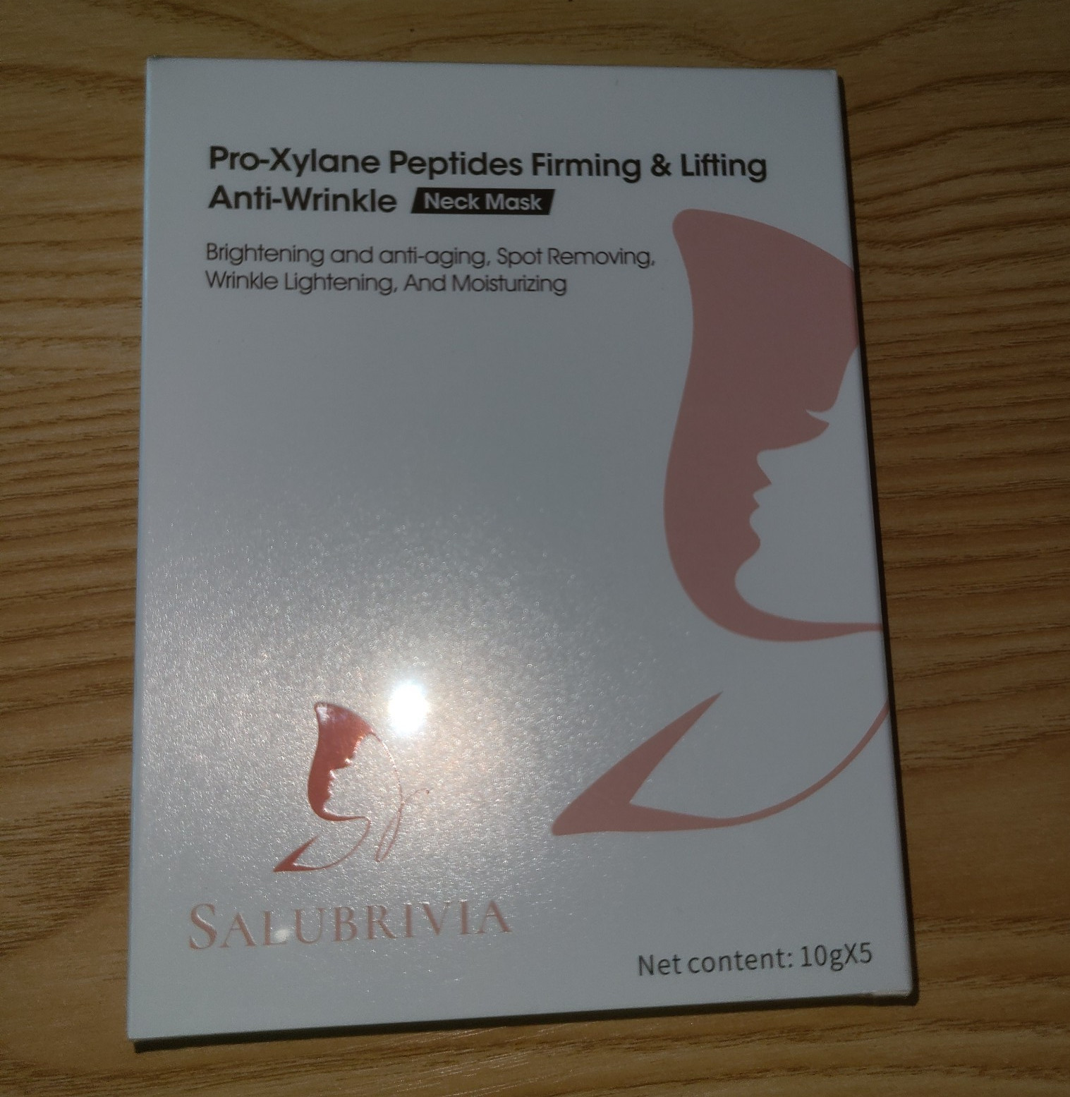 SALUBRITA Pro-Xylane Peptides Neck Sheet Mask Firming Lifting Anti-Wrinkle 10g