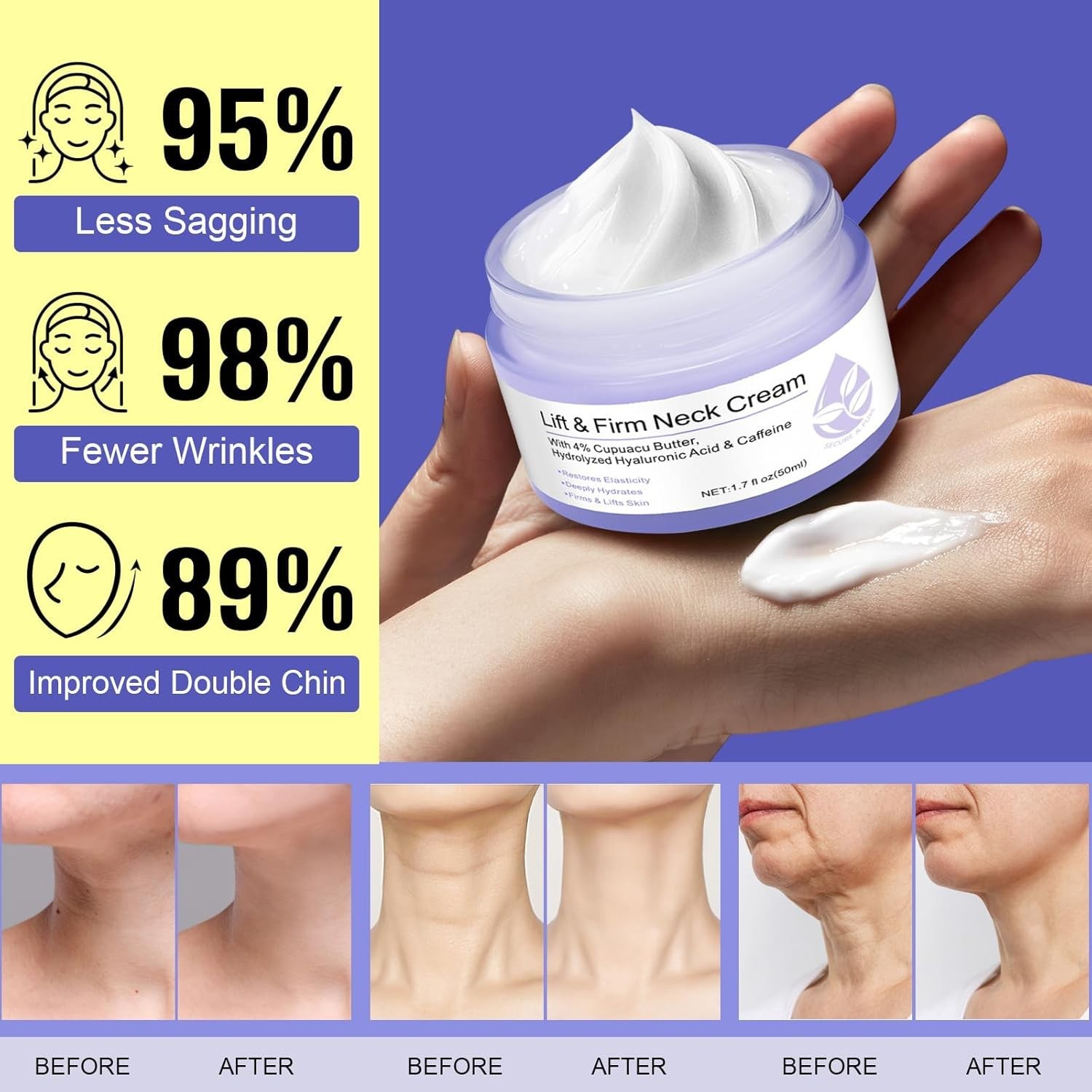 Neck Creams for Tightening and Firming-Instant Face Lift Cream