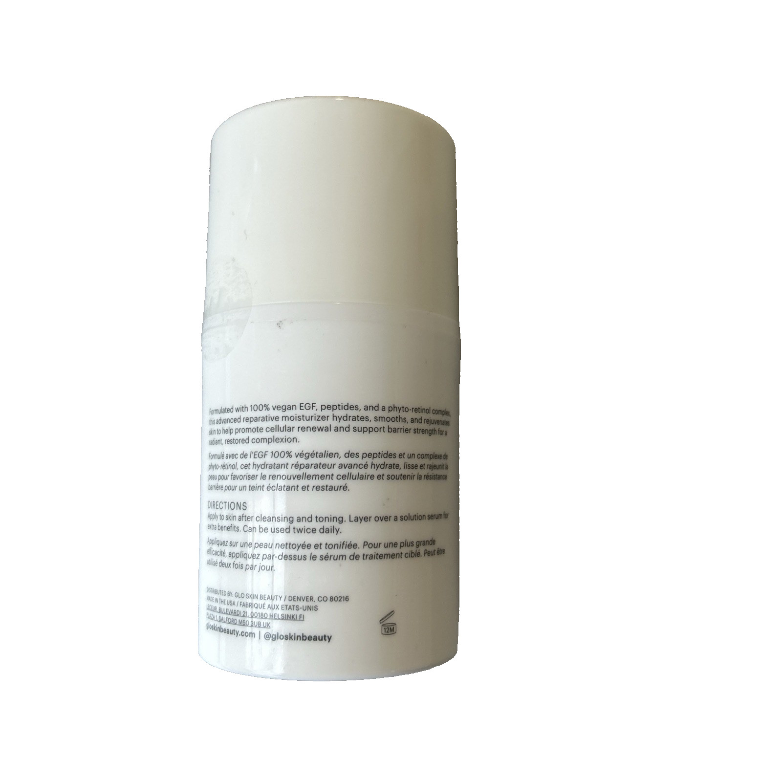 Glo Skin Beauty Bio-Renew EGF Cream Retinol Cell Repair Moisturizer 1.7 oz NEW