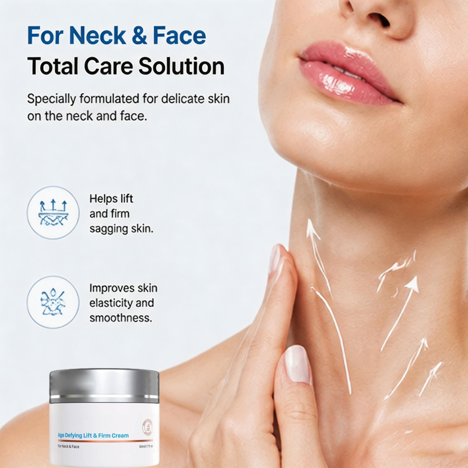 Age Defying Lift Firm Cream For Neck Face Body Anti Aging Moisturizer 50ml