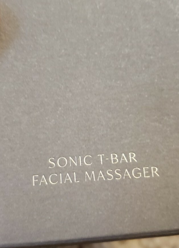 NIB COMPLEX CULTURE Sonic T-Bar Luxury Facial Massager Reduce Puffiness Tones