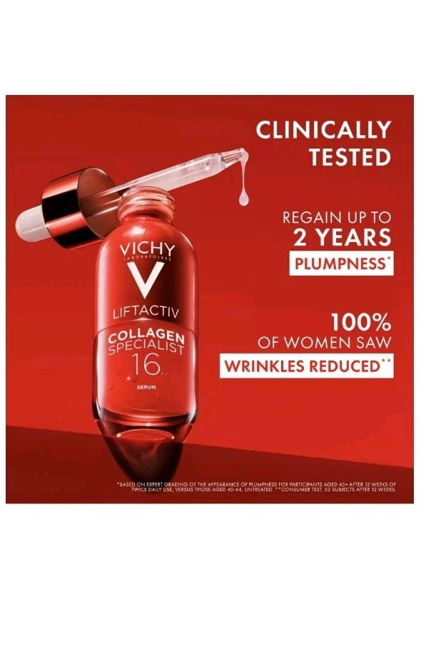 VICHY LIFTACTIV COLLAGEN SPECIALIST 16 SERUM 1.01 OZ BOXED EXP: 04/2028