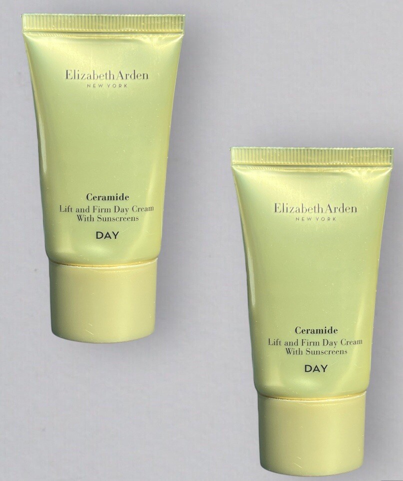 Lot of 2 Elizabeth Arden Ceramide Lift and Firm Day Cream with Sunscreen 15ml