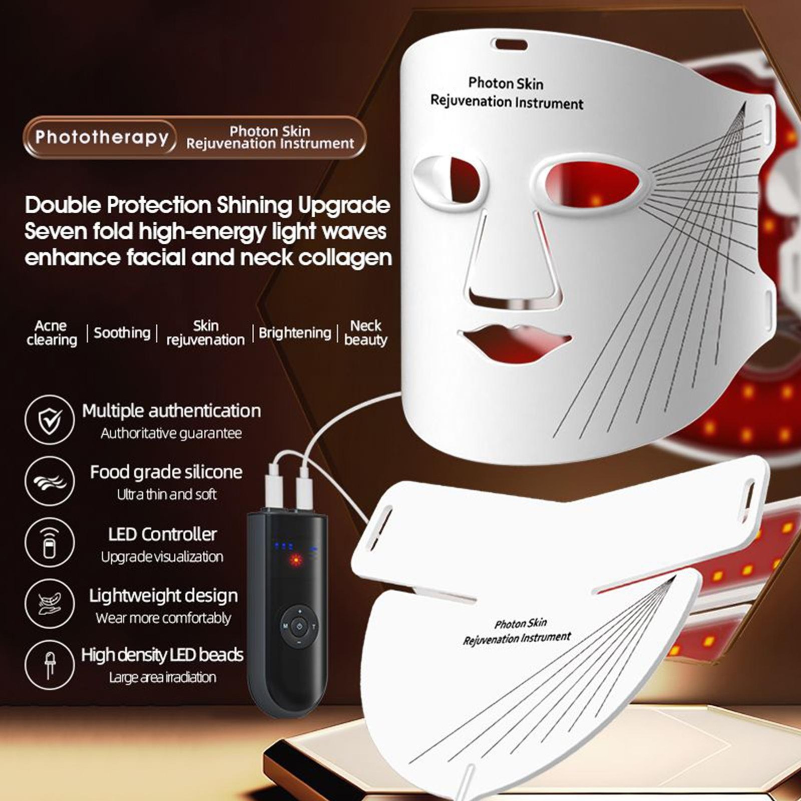 CurrentBody Skin LED Light Therapy Mask Red & Infrared Light
