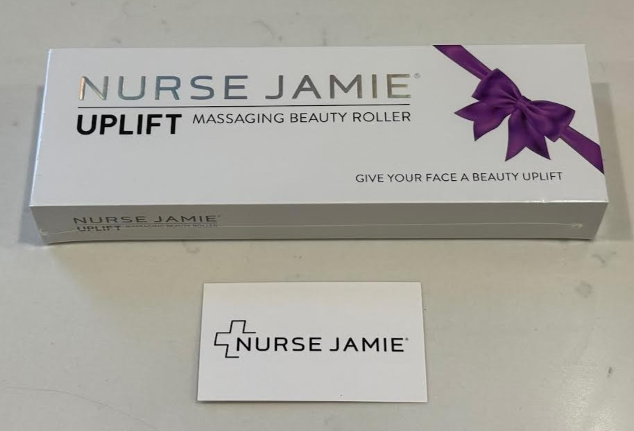 Nurse Jamie Uplift Massaging Beauty Roller Purple 24 Stone Face & Body Tool NEW