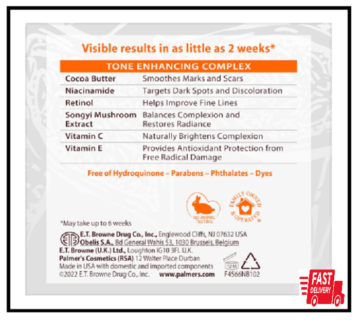 Palmers Cocoa Butter Formula w/ Vit E Eventone Daily Fade Cream 2.7 Ounce