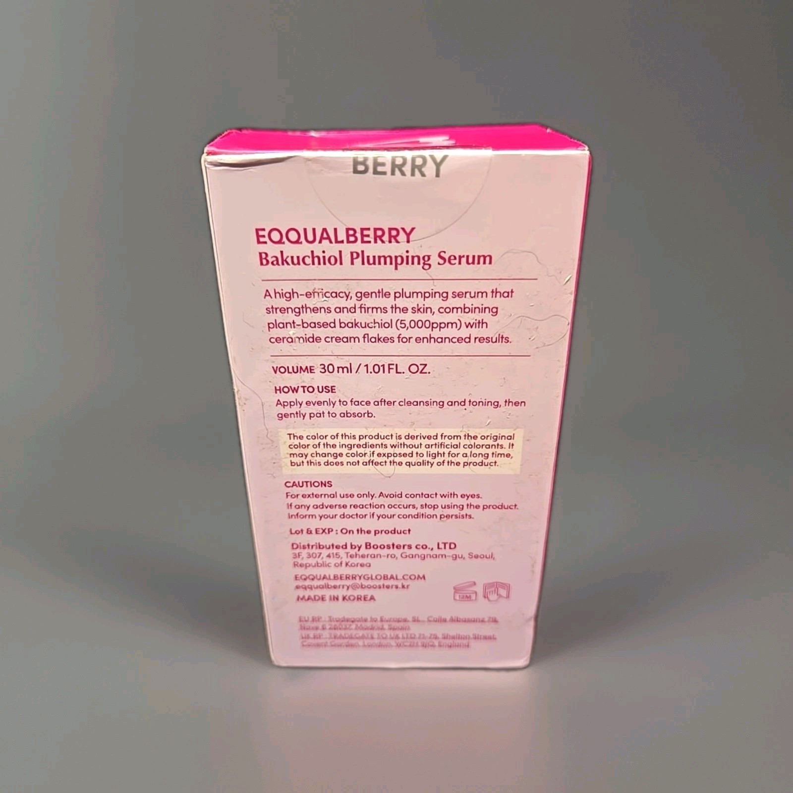 EQQUALBERRY Bakuchiol Plumping Face Serum – Retinol Natural Alternative for…