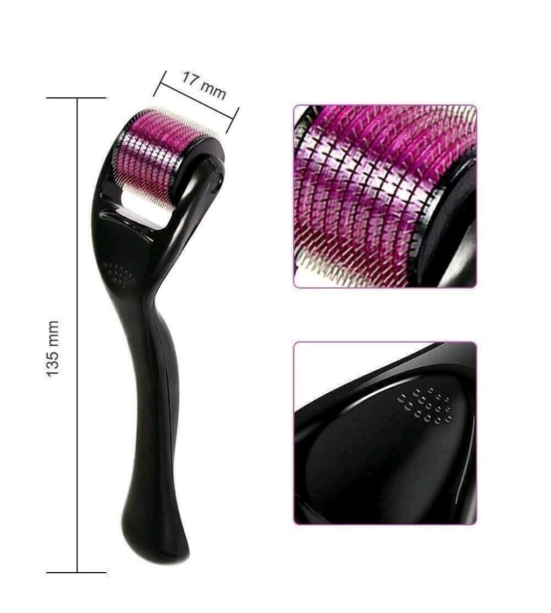 Derma Skin Roller 2.5mm Acne, Deep Scars, Cellulite, Wrinkles, Beard (540Pin)