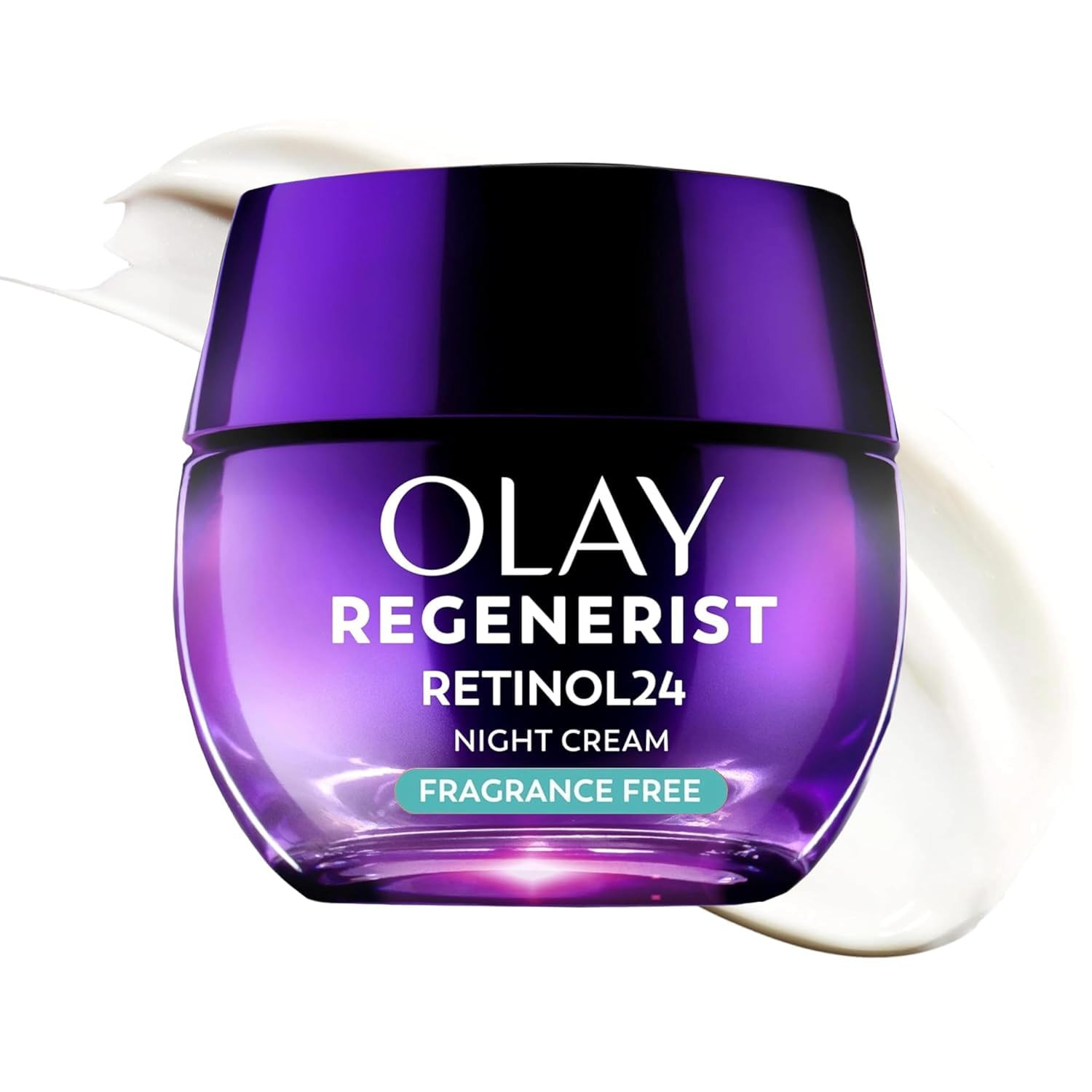 Retinol Night Cream for Women, Anti-Aging Face Moisturizer, Fragrance-Free, Non